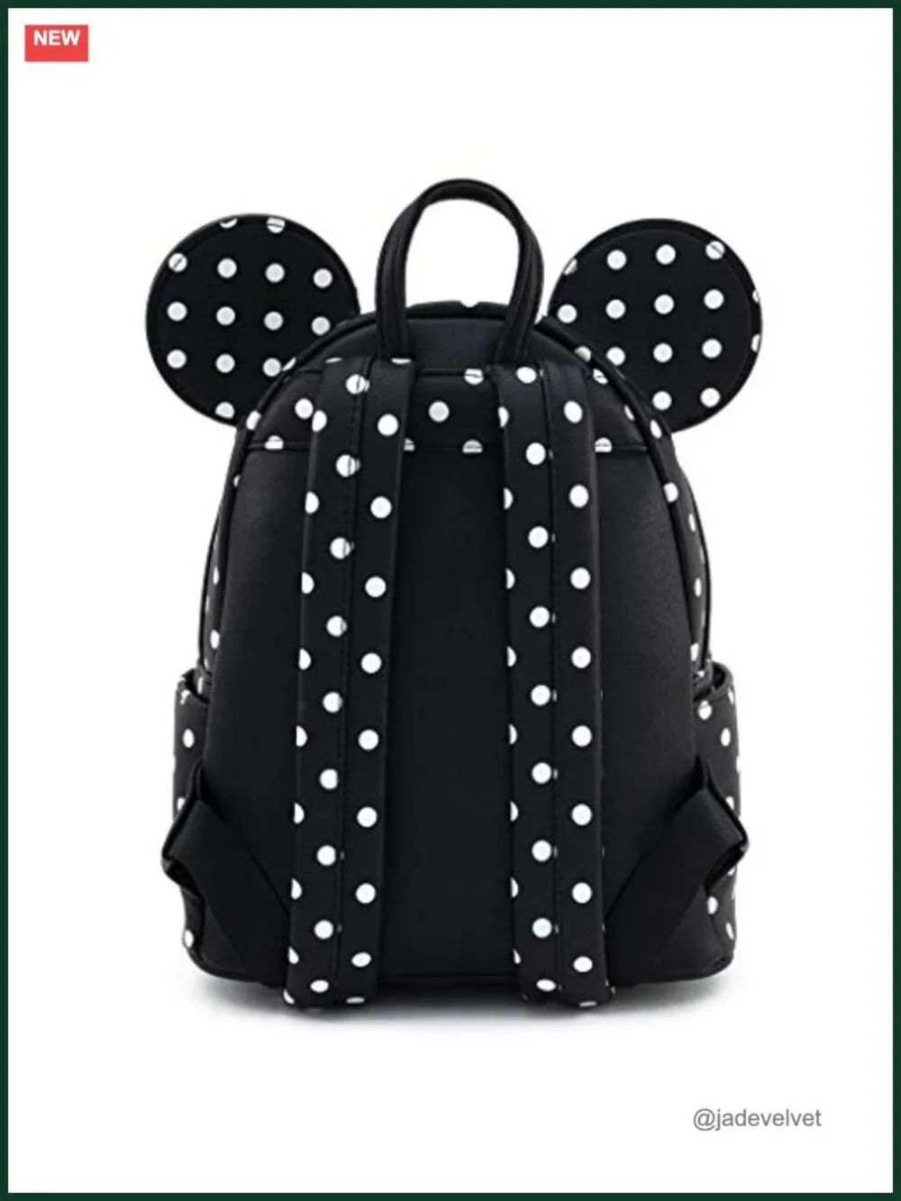 Loungefly Disney Minnie Mouse Double Strap Shoulder Bag Purse Faux Leather